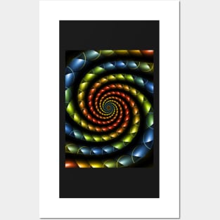 Snakeskin Spiral Posters and Art